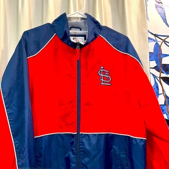Men's Vintage Genuine Merchandise Saint Louis Cardinals Nylon Windbreaker Jacket - Picture 2 of 8